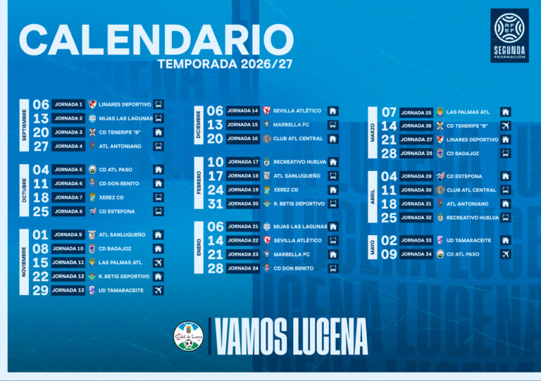 El Ciudad de Lucena ya tiene hoja de ruta: Calendario oficial y fecha de pretemporada confirmados